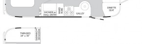 Планировка трейлера Airstream International Serenity